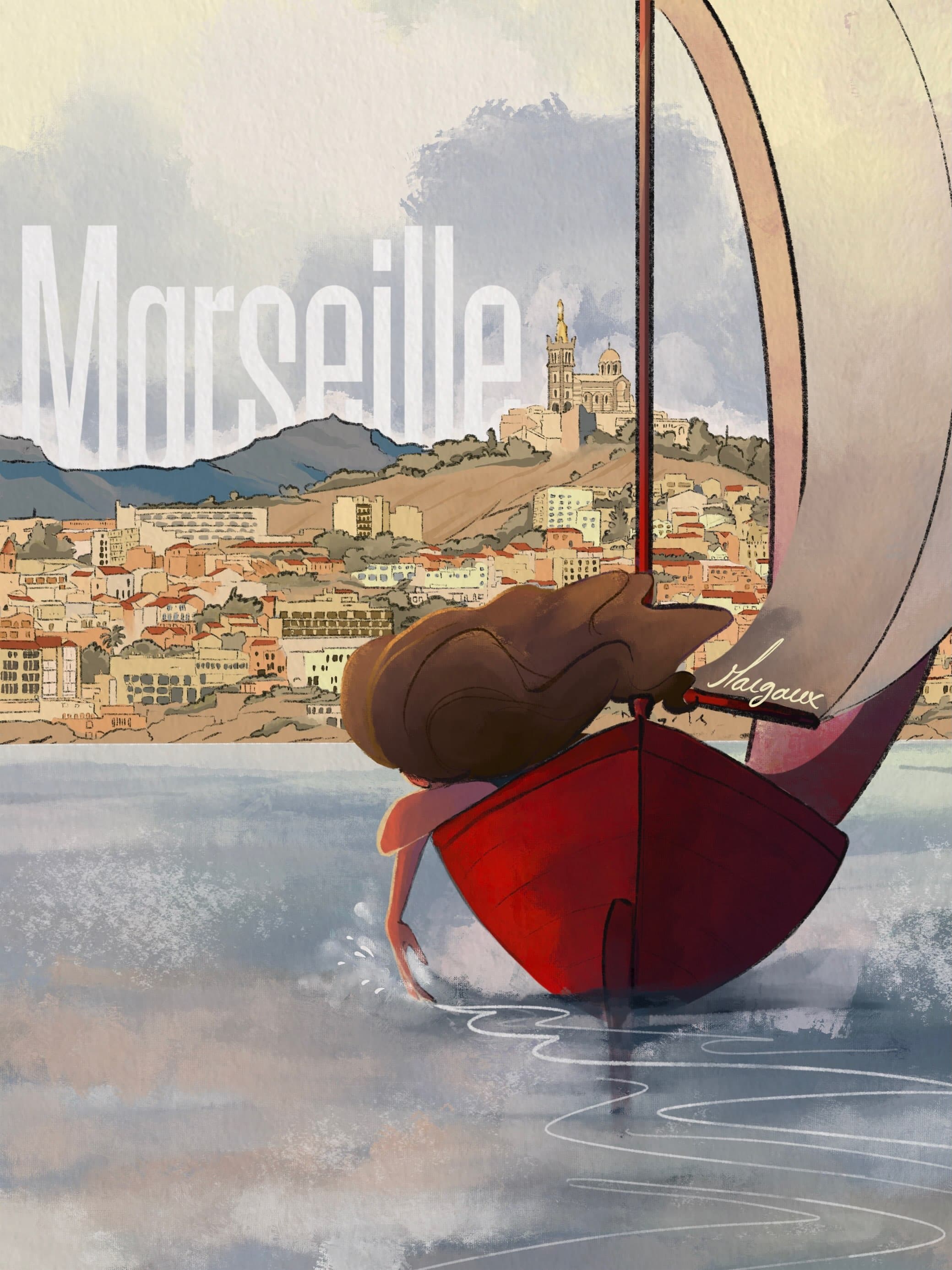 Marseille — illustration de Margaux Cortier