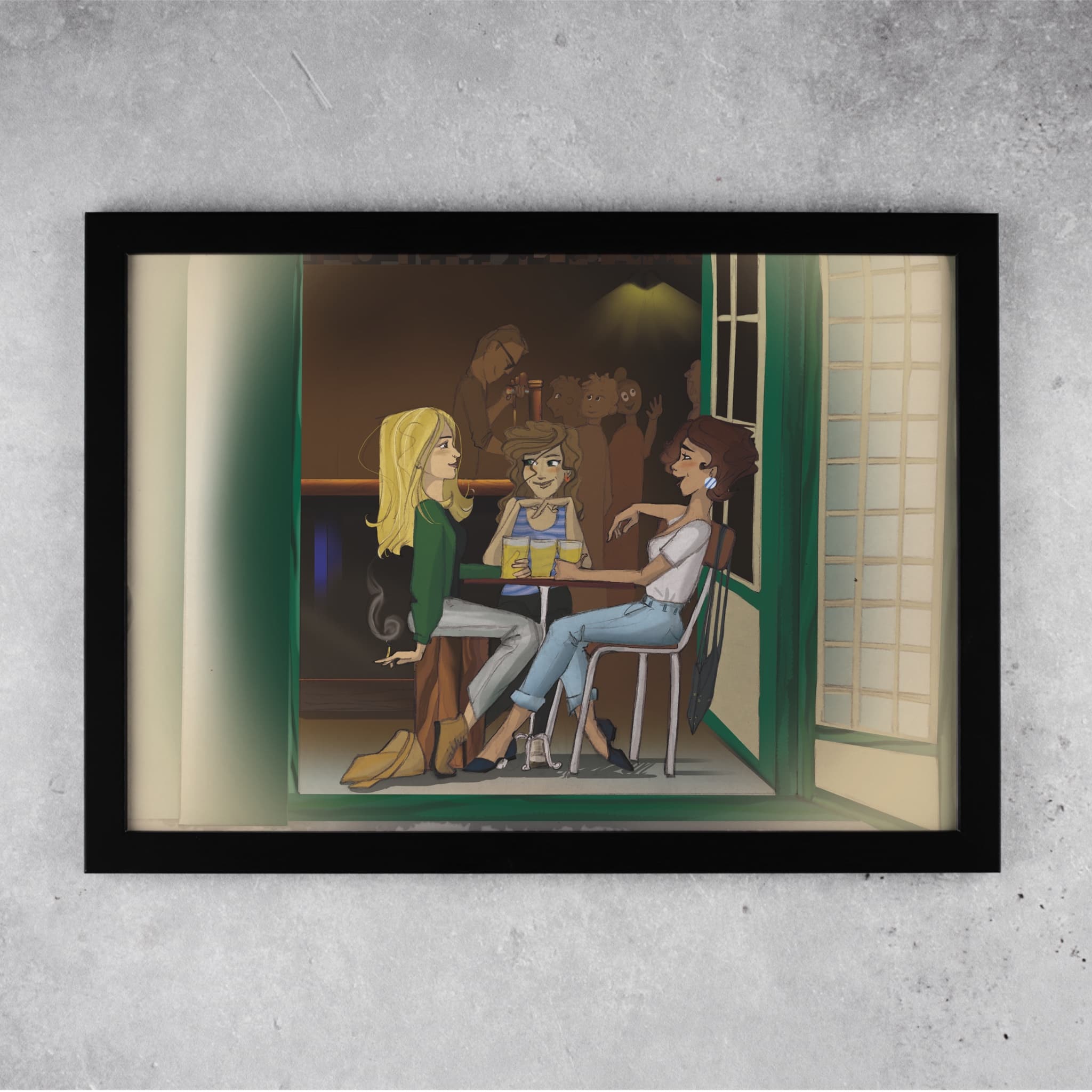 Pub Irlandais — illustration de Margaux Cortier